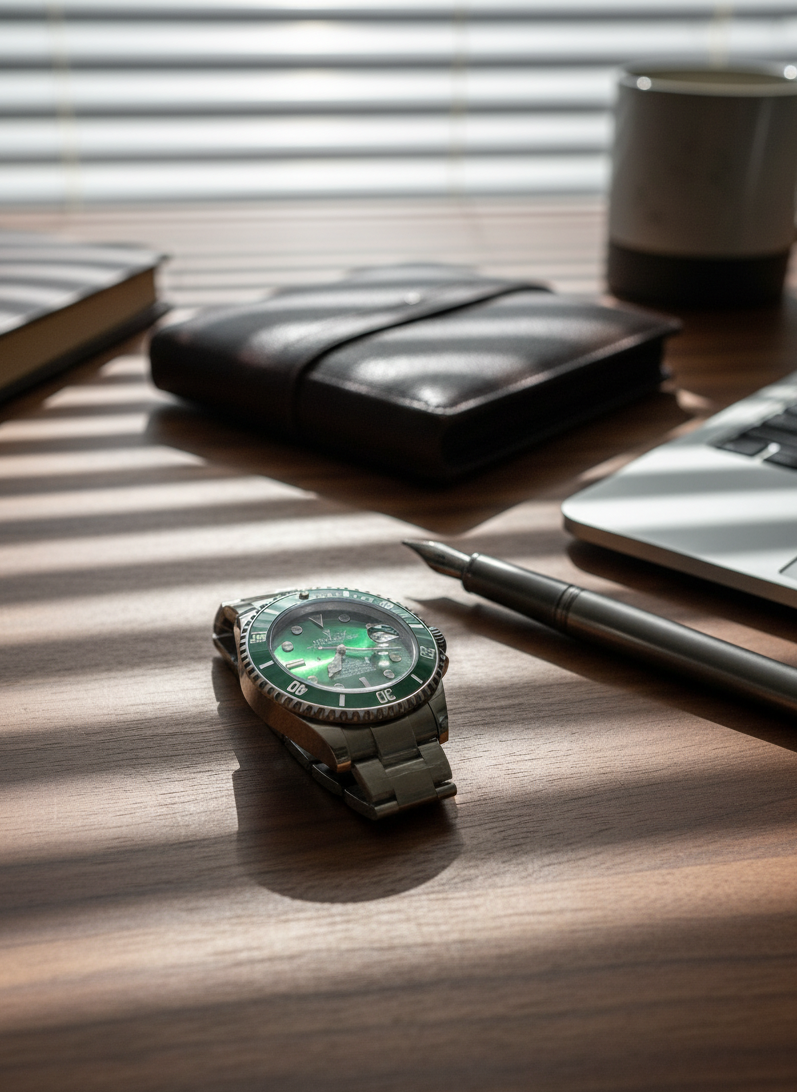 Luxury Watch – Premium Stainless Steel, Rotating Bezel, Waterproof Design