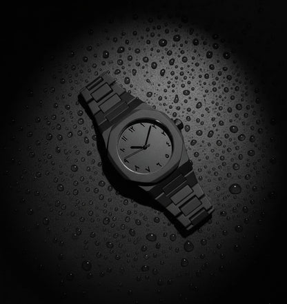 Black Arabic Aura Luxury Watch – Arabic Numerals