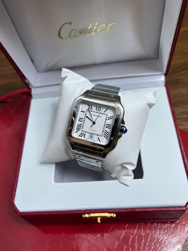 Cartier Centos Style Luxury Men’s Watch – Stainless Steel Bracelet, Silver Case, ,Premium Design