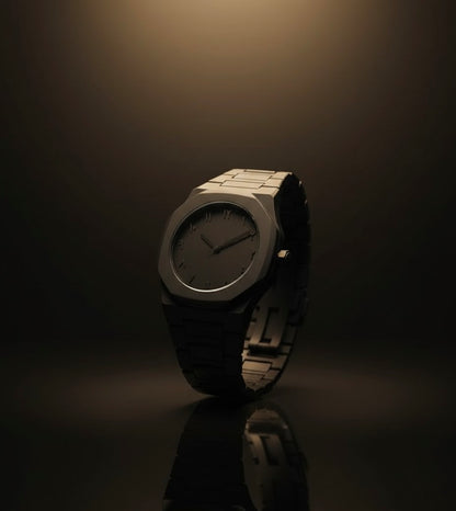 Black Arabic Aura Luxury Watch – Arabic Numerals