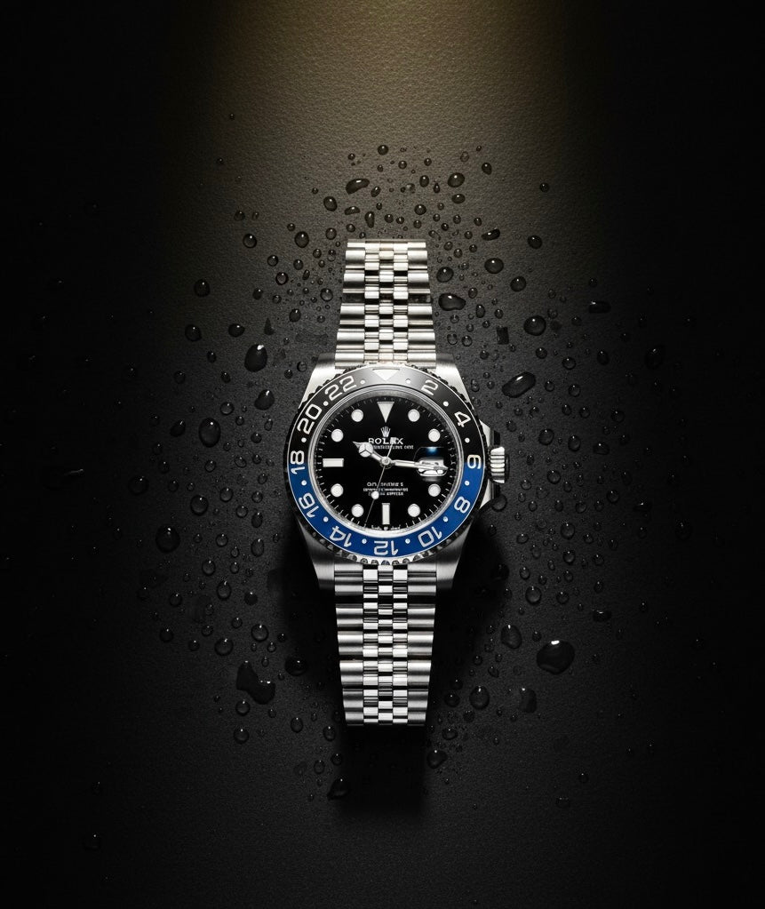 Rolex GMT-Master II Style Luxury Watch –  Dual-Tone Bezel, Stainless Steel Design