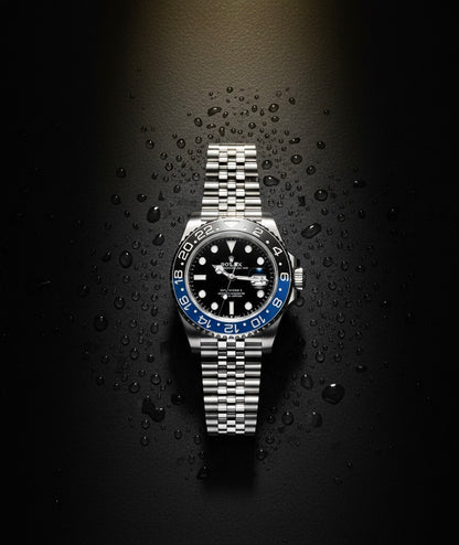 Rolex GMT-Master II Style Luxury Watch –  Dual-Tone Bezel, Stainless Steel Design