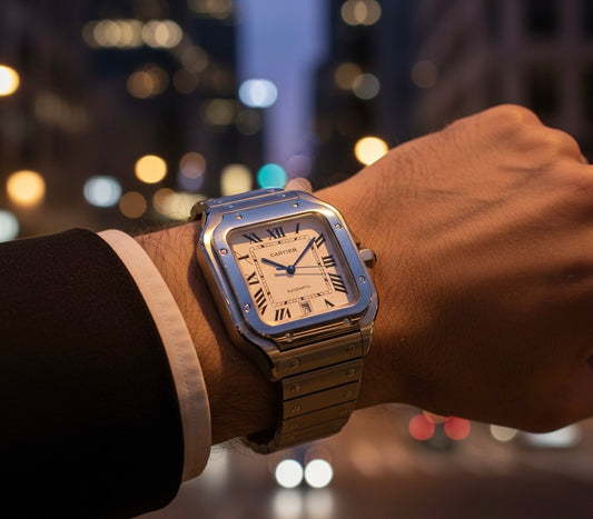 Cartier Centos Style Luxury Men’s Watch – Stainless Steel Bracelet, Silver Case, ,Premium Design