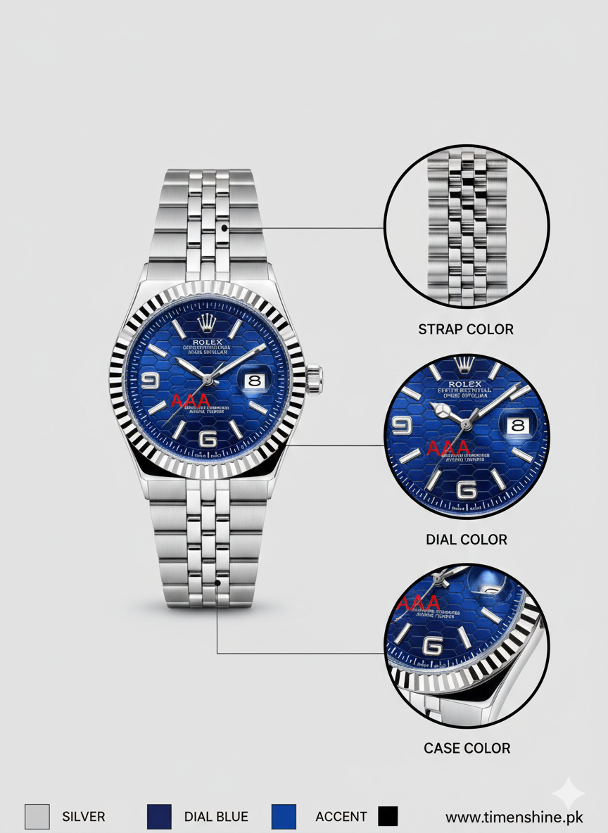 Classic Honeycomb Series – Stainless Steel Men’s Watch (Available in Multiple Colors)| Time n Shine