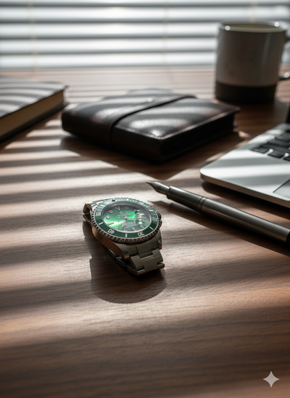 Luxury Watch – Premium Stainless Steel, Rotating Bezel, Waterproof Design