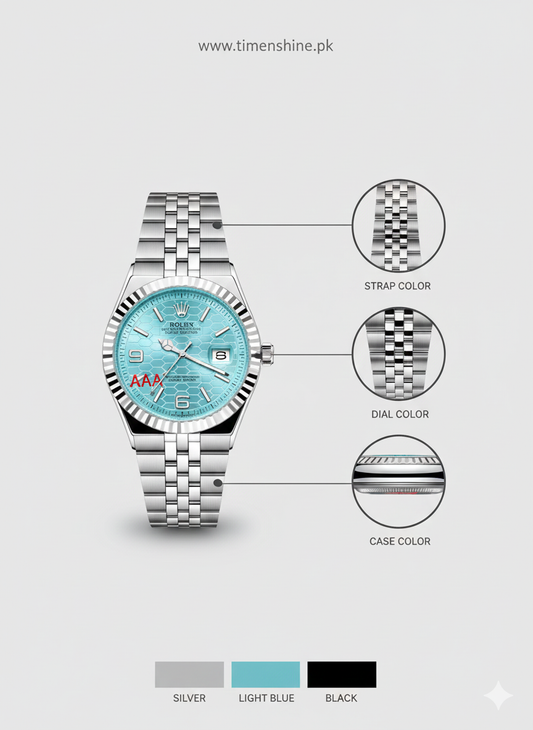 Classic Honeycomb Series – Stainless Steel Men’s Watch (Available in Multiple Colors)| Time n Shine