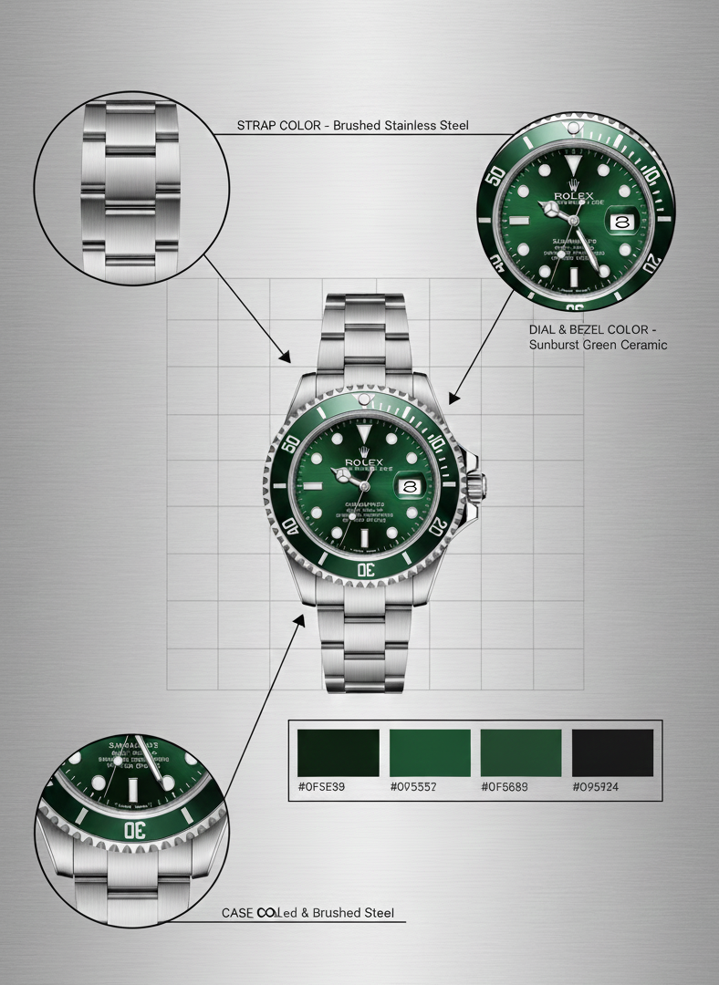 Luxury Watch – Premium Stainless Steel, Rotating Bezel, Waterproof Design