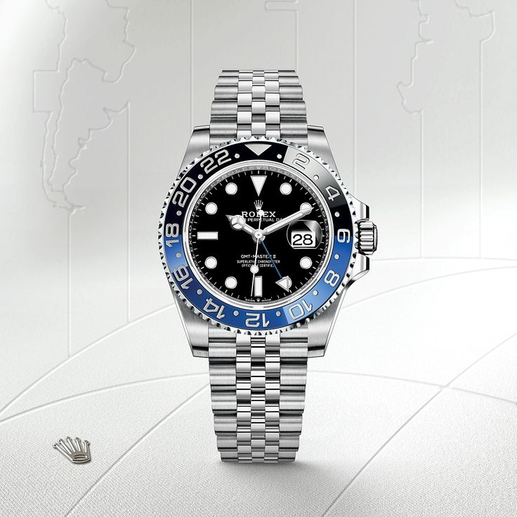Rolex GMT-Master II Style Luxury Watch –  Dual-Tone Bezel, Stainless Steel Design