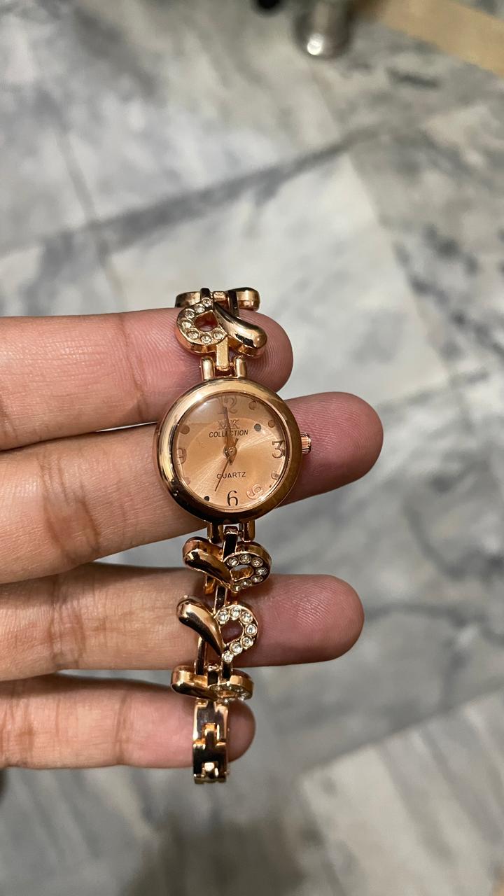 Time n Shine Ladies' Rose Gold Bracelet Watch | Dainty & Elegant